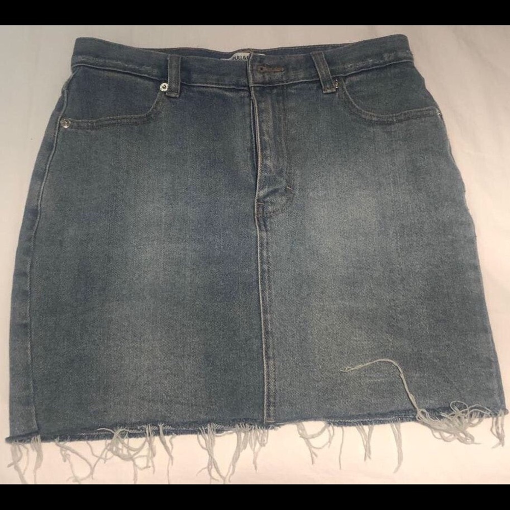 Denim mini skirt